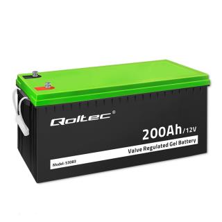 Akumulator żelowy Qoltec 12V | 200Ah | GEL | 59.5kg
