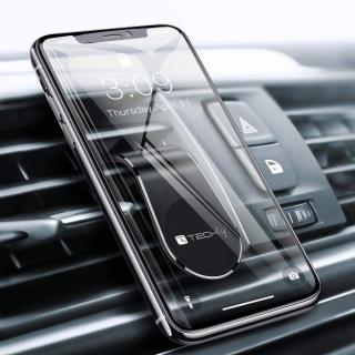 Uchwyt samochodowy magnetyczny Techly na telefon, do kratki, czarny