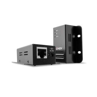 Extender USB 2.0 LINDY Cat.6 50m czarny