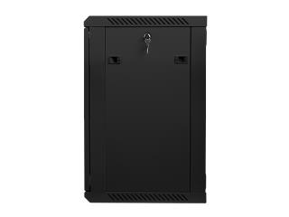 Szafa instalacyjna Rack wisząca 19" 15U 600x450 czarna Lanberg (flat pack)