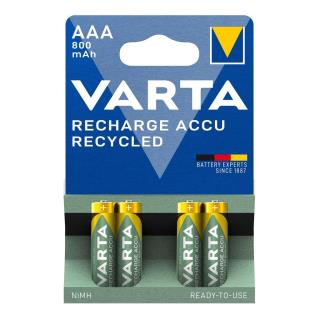 Akumulatorki VARTA Recharge Accu Recycled 800 mAh HR03/AAA 4szt