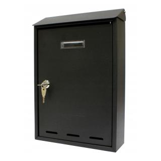 Skrzynka na listy pocztowa grafitowa 330x220x70mm Verotech 3140/1_BLACK 