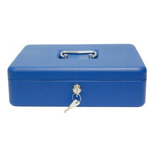 Kasetka na pieniądze duża niebieska 300x240x90mm Verotech 21534AS_BLUE