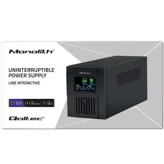 Zasilacz awaryjny UPS Qoltec  Monolith | 2000VA | 1200W | LCD | USB