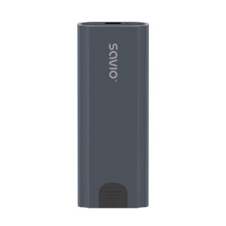 Obudowa na dysk M.2 SDD NVMe SAVIO AK-67, USB 3.1 Gen.2, 10 Gbps, szara