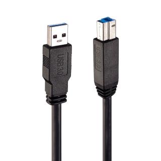 Kabel drukarkowy USB LINDY 3.0 A/M - USB B/M, Active Cable 10m Czarny