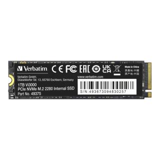 Dysk SSD Verbatim Vi3000 1TB M.2 2280 PCIe Gen3 NVME (3300/3000 MB/s)