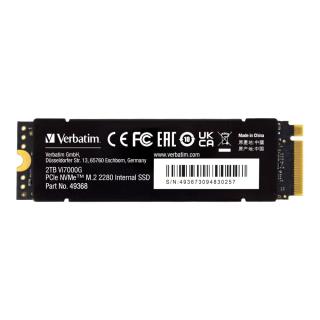 Dysk SSD Verbatim Vi7000G 2TB M.2 2280 PCIe Gen4 NVME (7400/6700 MB/s)