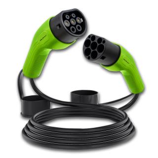 Kabel EV Qoltec do ładowania samochodu | 400V | 11kW | 16A | 5m