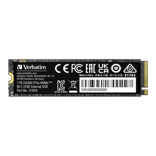 Dysk SSD Verbatim Vi5000 1TB M.2 2280 PCIe Gen4 NVME (5000/4500 MB/s)