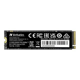 Dysk SSD Verbatim Vi5000 512GB M.2 2280 PCIe Gen4 NVME (5000/2500 MB/s)