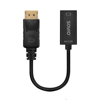 Kabel adapter Savio AK-62 DisplayPort (M) v1.2 - HDMI A (F) v1.4, 4K 