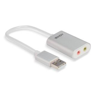 Konwerter LINDY USB-A na 2x Audio 3.5mm