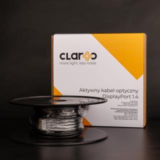 Kabel DisplayPort CLAROC-DP-14-30M Optyczny 1.4 AOC 8K 30m