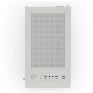 Obudowa KRUX Vako White RGB ATX, z oknem, bez zasilacza, biała
