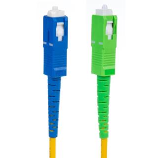 Patchcord światłowód kabel Maclean MCTV-401, SC/APC-SC/UPC SM 9/125 LSZH, jednomodowy, długość 1m, simplex, G657A2