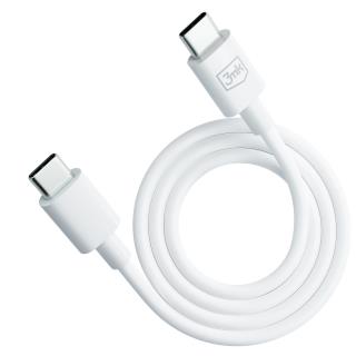 Kabel USB C do C - 3mk Hyper Cable C to C 100W 1.2m biały