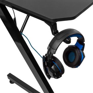 Biurko gamingowe NanoRS RS120 czarne 50kg max, wysokość 750mm