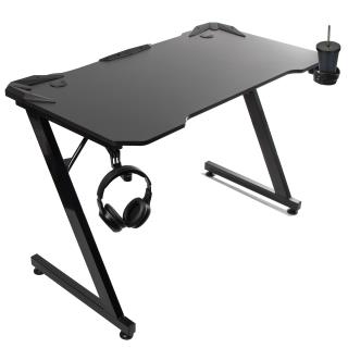 Biurko gamingowe NanoRS RS120 czarne 50kg max, wysokość 750mm