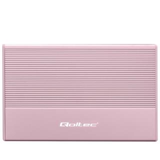 Obudowa/kieszeń Qoltec na dysk SSD HDD 2.5" | SATA | USB 3.0 | Super speed 5Gb/s | 2TB | Różowy