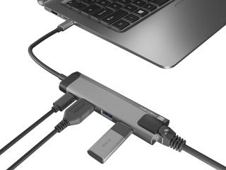Stacja dokująca USB Natec Fowler GO Multiport USB-C PD, 2x USB 3.0, HDMI 4K, RJ45, USB-C