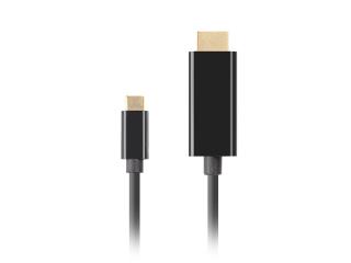 Kabel adapter Lanberg USB-C(M) - HDMI(M) 3m 4K 60Hz czarny
