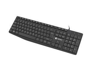 Klawiatura przewodowa Natec Nautilus US slim czarna