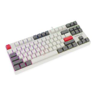 Klawiatura przewodowa KRUX ATAX PRO RGB CREATOR RETRO GATERON YELLOW PRO (KRX0110) Biała