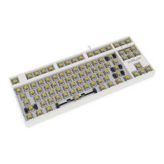 Klawiatura przewodowa KRUX ATAX PRO RGB CREATOR RETRO GATERON YELLOW PRO (KRX0110) Biała