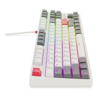 Klawiatura przewodowa KRUX ATAX PRO RGB CREATOR RETRO GATERON YELLOW PRO (KRX0110) Biała