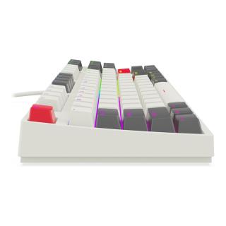 Klawiatura przewodowa KRUX ATAX PRO RGB CREATOR RETRO GATERON YELLOW PRO (KRX0110) Biała
