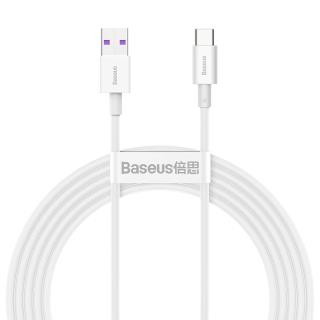 Kabel przewód USB - USB-C / Typ-C Baseus Superior CATYS-A02 z obsługą szybkiego ładowania 66W 2m biały