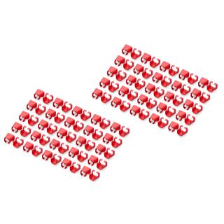 Klips na wtyk RJ45 DIGITUS czerwony, opakowanie 100 szt.