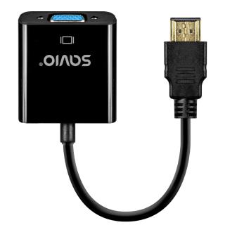 Kabel adapter Savio AK-75 HDMI-VGA