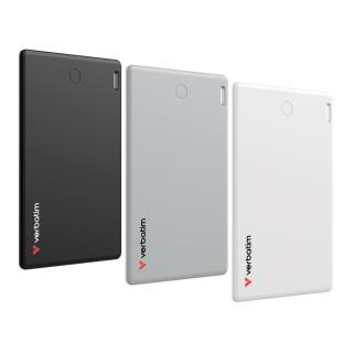 Lokalizator Verbatim My Finder Card MYFCR-03BSW Bluetooth NFC do Apple trójpak czarny/srebrny/biały