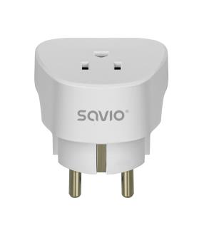 Adapter podróżny Savio AP-01 gniazdo US – wtyk EU