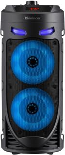 Głośnik Defender CRASHBOOM Bluetooth 16W MP3/FM/SD/USB/AUX/TWS/LED/MIC/LCD KARAOKE czarny + mikrofon + pilot