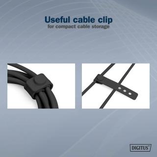 Kabel zasilający DIGITUS silikonowy USB-C - USB-C, USB 2.0 60W, 1m czarny