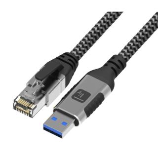 Kabel sieciowy Techly USB-A na Gigabit Ethernet RJ45 3m