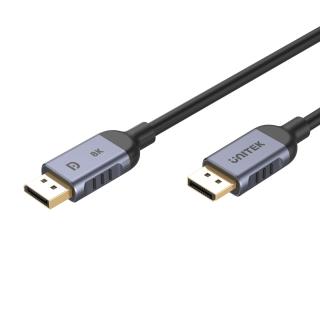 Kabel DisplayPort 1.4 Unitek C1628GY01-3M, 8K@60Hz, 4K@240Hz, 3m