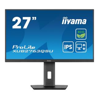 Monitor iiyama 27" ProLite XUB2763QSU-B1 IPS QHD 100Hz HDMI DP HUB głośniki