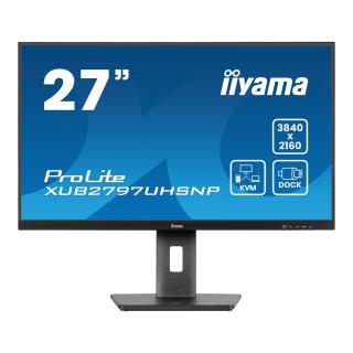 Monitor iiyama 27" ProLite XUB2797UHSNP-B1 IPS 4K UHD 60Hz HDMI 2xDP HUB RJ-45 głośniki