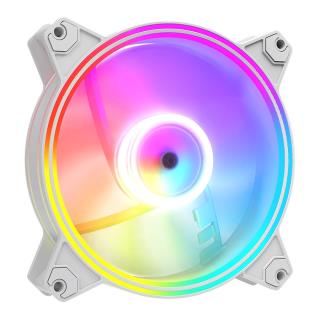 Wentylator Modecom Volcano APEX 120 ARGB REVERSE FAN biały
