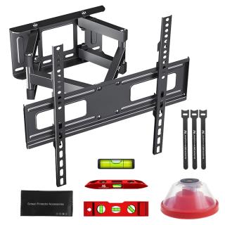 Uchwyt do TV Maclean MC-788, max VESA 400x400, 32-75", 50kg, reg.kąta w pionie i poziomie, profil 80-380mm, czarny