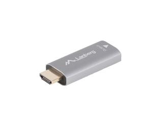 Adapter Lanberg HDMI (M) -> Displayport (F) 4K srebrny