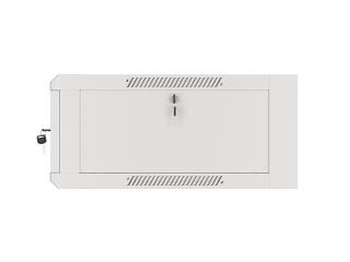 Szafa instalacyjna Lanberg rack wisząca 19" 4U 600 drzwi szklane szara (złożona)