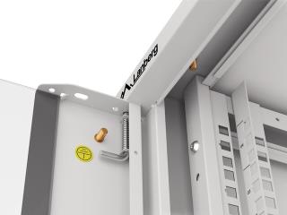 Szafa instalacyjna Lanberg rack wisząca 19" 4U 600 drzwi szklane szara (złożona)