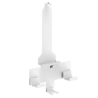 Stojak uchwyt naścienny NanoRS RS181, na konsolę Playstation 5 z uchwytem na pady, 10kg max biały