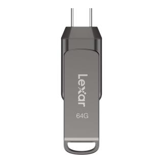 Pendrive Lexar JumpDrive D400 64GB USB 3.2 Gen1 Type-C 130MB/s srebrny