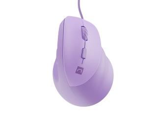 Mysz przewodowa Natec Crake 2 PRO 12800dpi wertykalna programowalna optyczna pure lavender